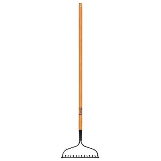 47 In. L Wood Handle 14-Tines Garden Bow Rake